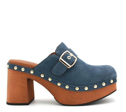 Platform Eva blu buckle