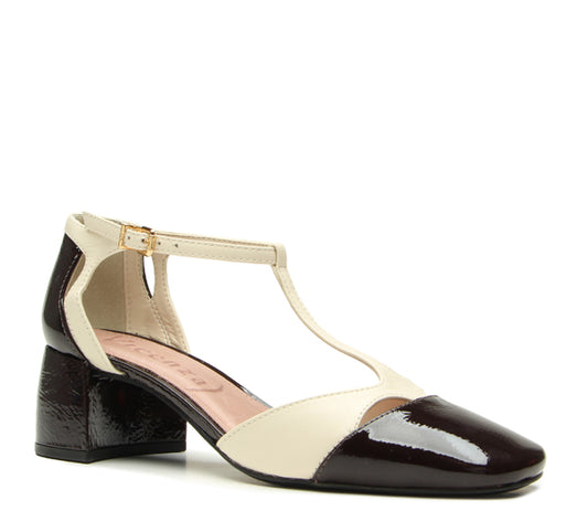 Two colors Vicenza Sandal medium heel