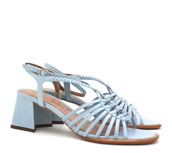 Vicenza celeste block sandal