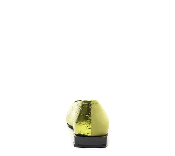 DOUBLE FACE LOAFER: LIME GREEN